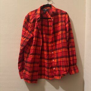 Bright Orange Soft Flannel